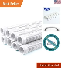 Space-Efficient 1.5” Vacuum Hose Set with 8 Durable Hoses - Ideal for Pool & Spa