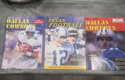Vintage Dave Campbell Texas Football Magazine 1979 1981 1983 Lot - Image 1 of 4