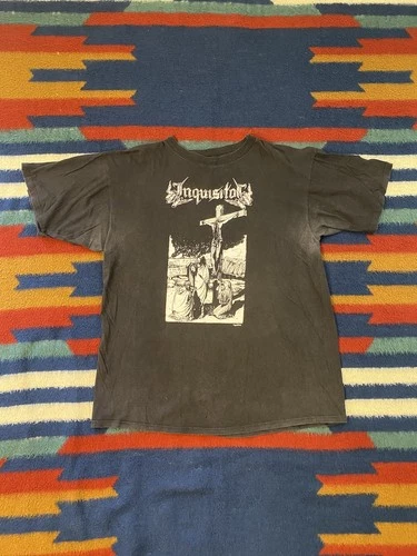 Inquisitor Cry of the Christians Vintage European T-Shirt Ex Vintage vintage concert t-shirt, vintage, single stitch, B+ condition