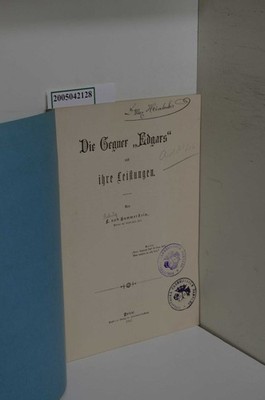 Die Gegner ''Edgars'' und ihre Leistungen von Hammerstein, L.:
