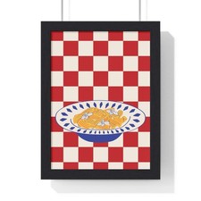 Italian Pasta Bowl Kitchen Print – Retro Food Wall Art