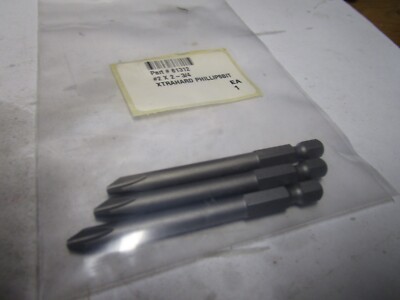 #2Phillips 1/4''Hex 2-3/4''OAL Extra Hard Power Bit QTY 3