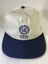 LG SEEDS snapback baseball hat cap K-Products Made in USA Vtg