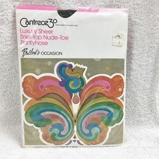 Vintage Bullock's Occasion NudeToe/Sandalfoot Pantyhose Tall Bark Brown 208 NIP