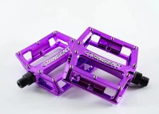 TANGENT PRO ALUMINUM PLATFORM PEDAL BMX/DJ 9/16" PURPLE