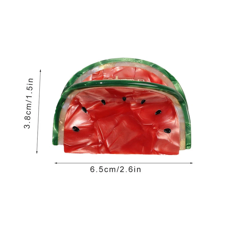Fermagli Per Capelli In Acetato Per Donne E Ragazze Design Carino Di Frutta ☆ - Imagen 4 de 4