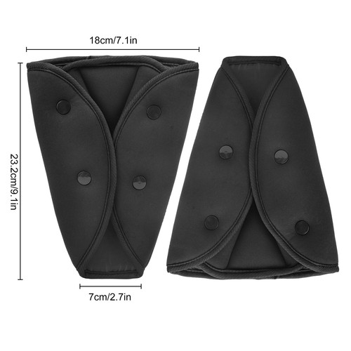 Seat Belt Adjuster Triangle Seatbelt Clip Car Safety Strap Pad Harness Cover - Picture 2 of 7