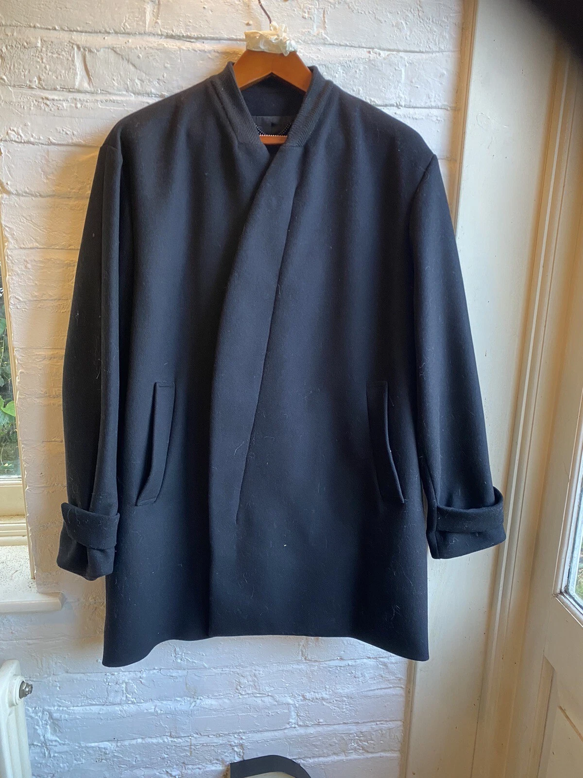 Cappotto Uomo Lana Di Kenzo Paris Con Sacchetto Antipolvere Condizione Grado A Prezzo consigliato £1800