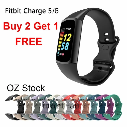 Silicone Watch Sports Strap For Fitbit Charge 5/6 Band Wristbands Replacement