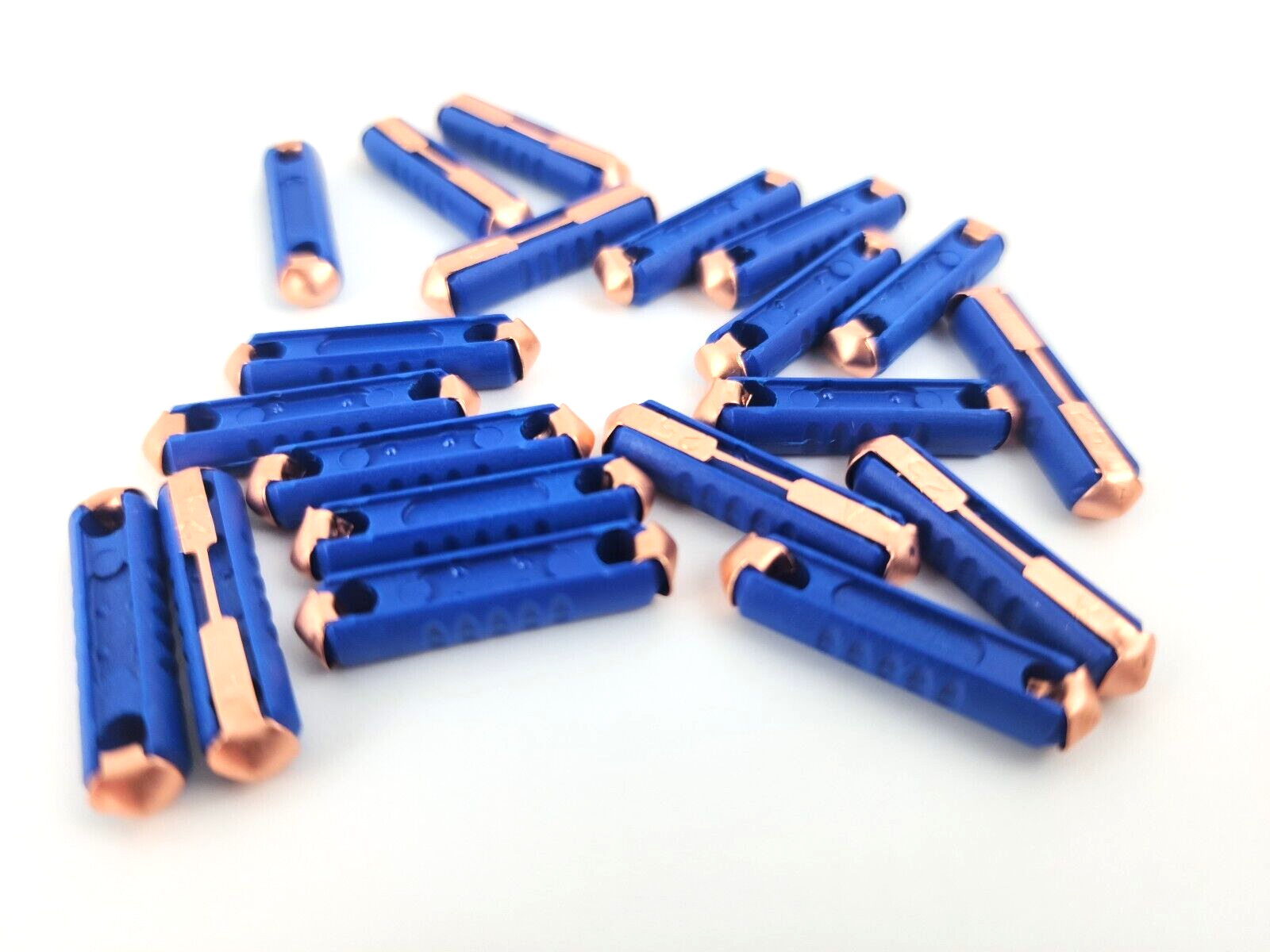 20pcs Flosser 25A Blue Torpedo Bullet Style Fuses ATS GBC European eBay