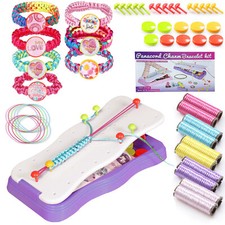 Kids Bracelet Making Kit for Girls Boys DIY Craft Kits Toys Travel Activity Set