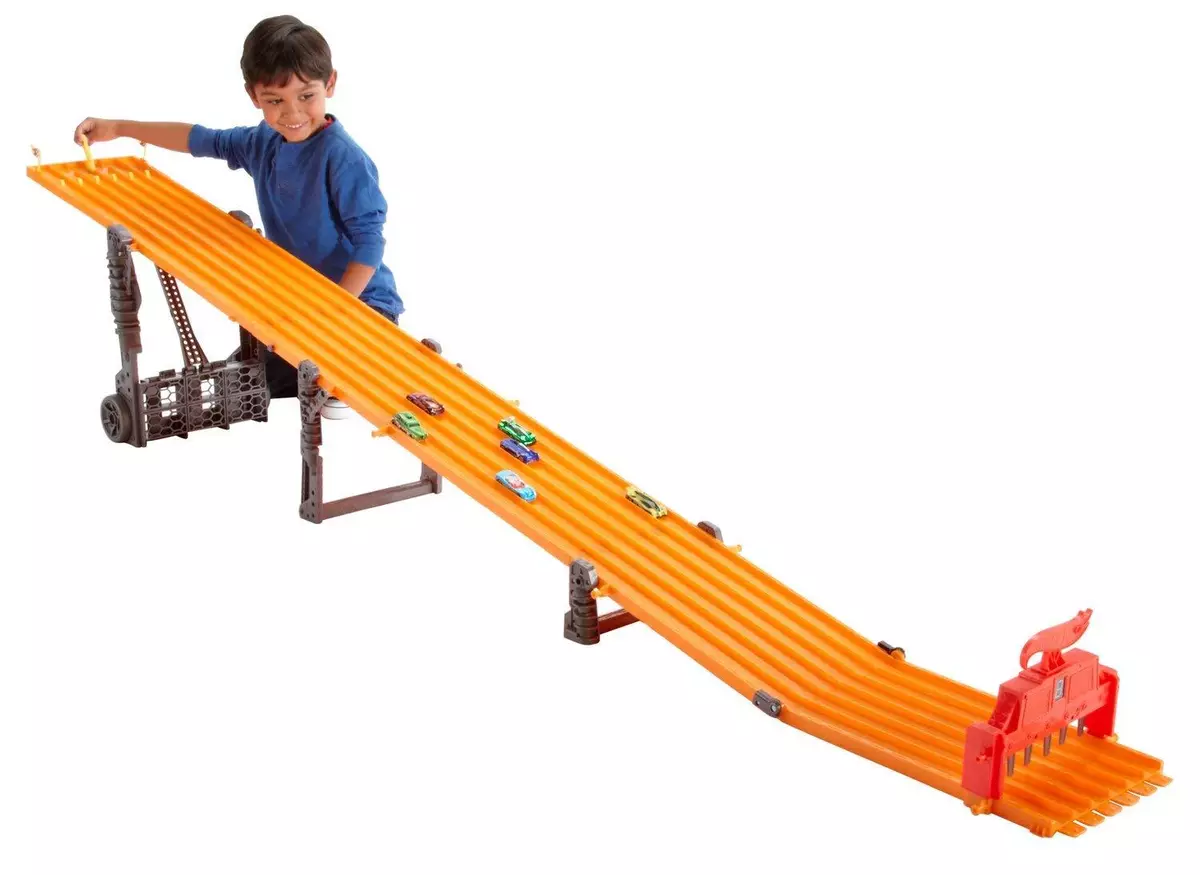 Hot wheels race best sale track 6 lane