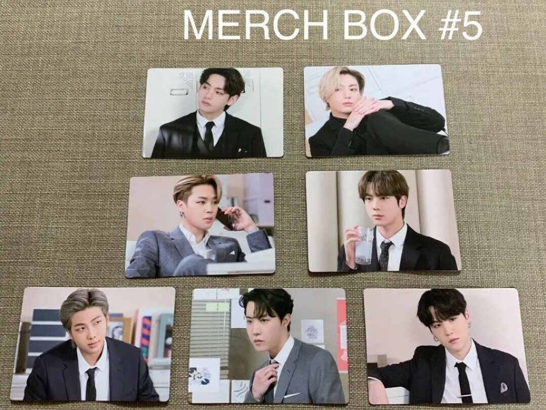 BTS MERCH BOX #5 Official Photo Card PC RM J-HOPE JIN JIMIN JUNGKOOK V F/S