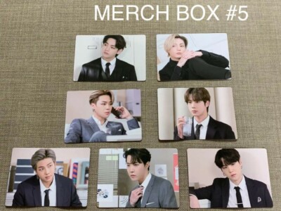 BTS MERCH BOX #5 Official Photo Card PC RM J-HOPE JIN JIMIN BTS MERCH BOX #5 Official Photo Card PC RM J-HOPE JIN JIMIN