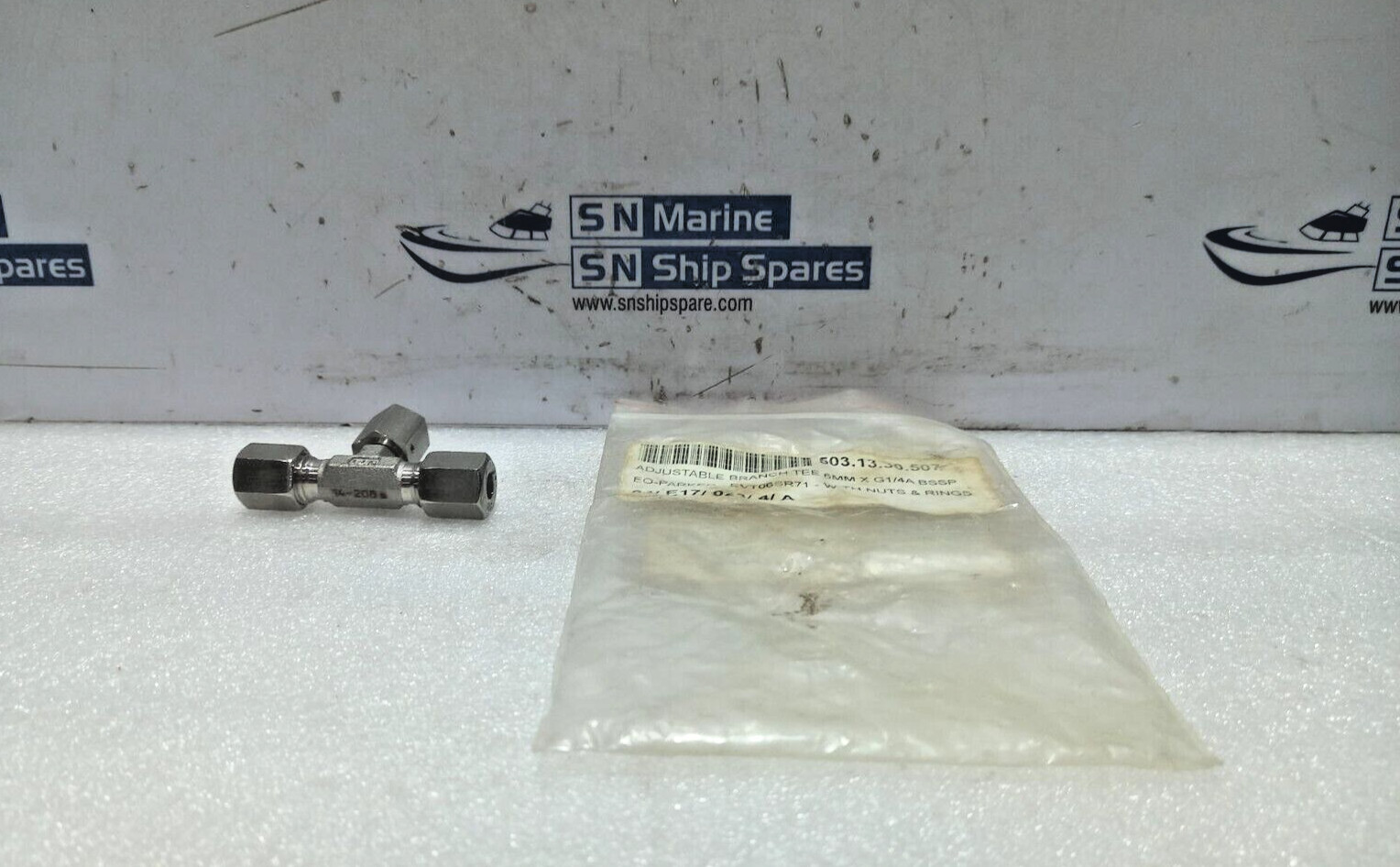 Parker EVT96SR71 Adjustable Branch TEE 6MM X G1/4A BSSP 6PCs In Lot