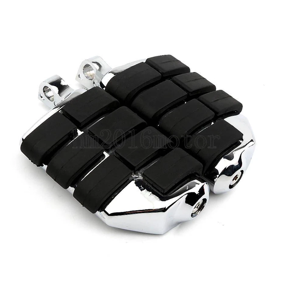 Pair Chrome Male Mount Footrests Foot Pegs For Harley Sportster XL 1200 883 — 第 3/4 张图片