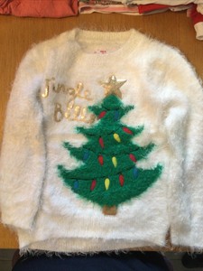 tu girls christmas jumper