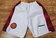 Manchester United 1996/98 Vintage Football Shorts Umbro Size 30" MAN UTD 