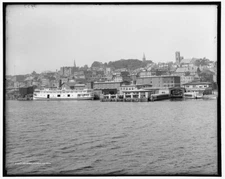 8" x 10" Photo  Newburgh N.Y. from The River 1906 Detriot Publishing