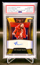 2022 Select WWE - Seth Rollins Signature Selections Gold Prizm #07/10 - PSA 10