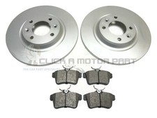 Rear 2 Brake Discs And Pads For Peugeot 3008 2.0 Hybrid4 2011-2016