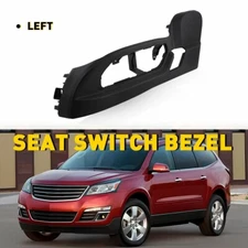 Black Driver Panel Bezel For Power Seat Switch 09-17 GMC Acadia For 25941769