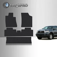 ToughPRO Floor Mats + 3rd Row Black For Toyota Sequoia All Weather 2001-2004