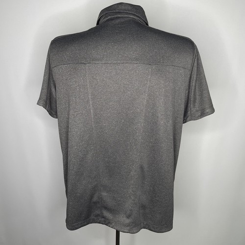 Polo ELEVATE uomo grande grigia golf performance traspirante casual S/S - Foto 6 di 9