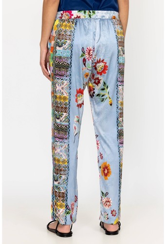 Johnny Was Rainbow Liza Seidenmischung Lux Hose eklektisch BoHo Damen Gr. XL ~ 295 $ - Bild 5 von 5