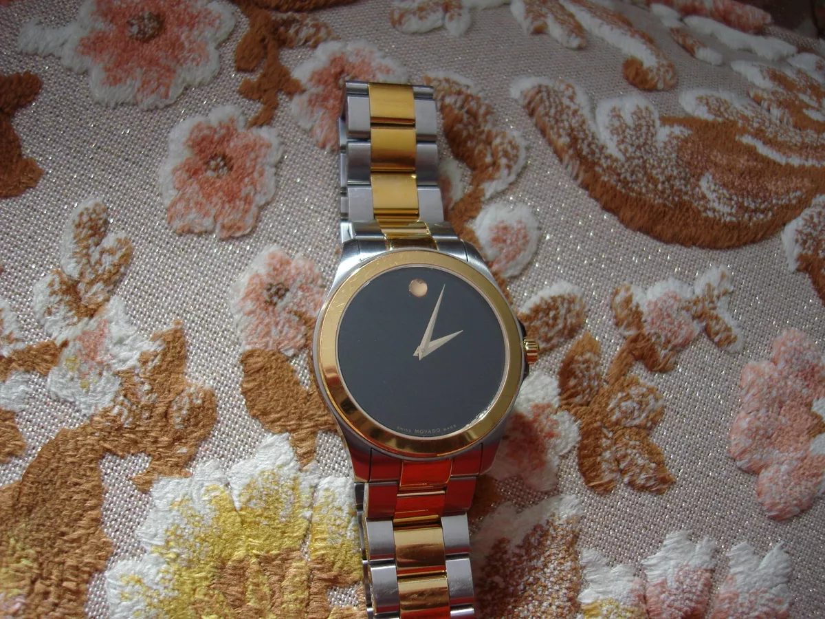 MOVADO Museum Classic Diamond 34mm Two Tone Swiss Men s Watch