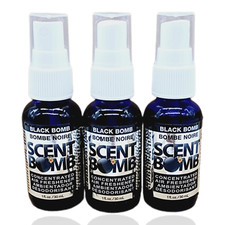 Scent Bomb 100 Oil Based Concentrated Air Freshener Spray, BLACK BOMB 3 Pack
