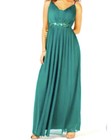 Size 0 Teal Green beaded waist Prom Homecoming Formal Evening gown Dress NWT — photo 2