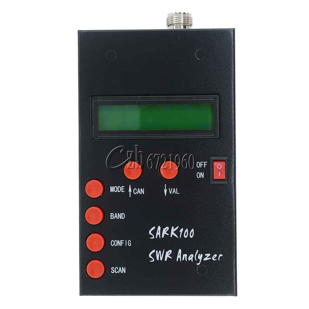 SARK-100 1-60 Mhz HF ANT SWR Antenna Analyzer Meter SARK100 For