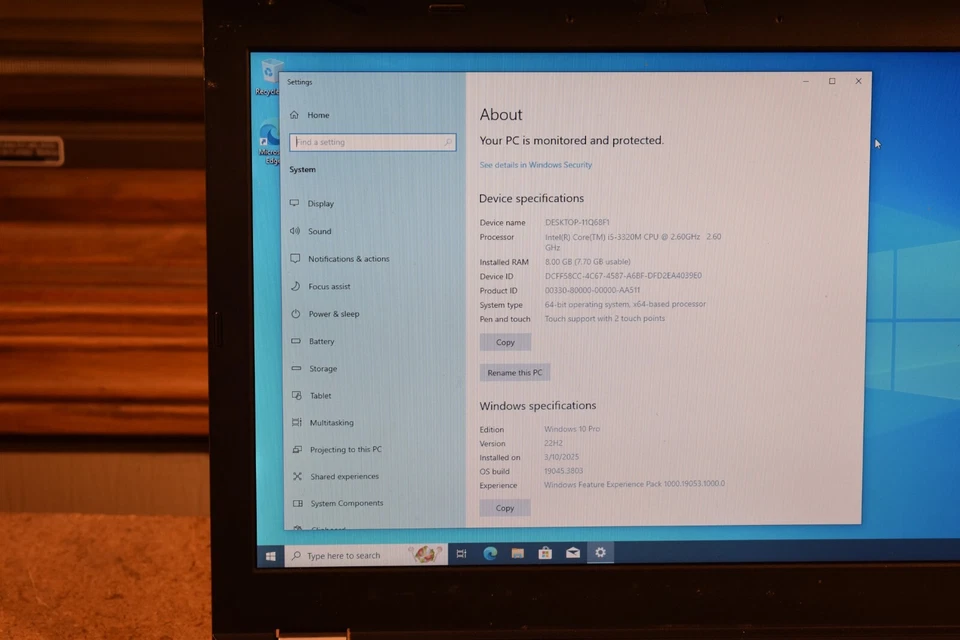 Lenovo ThinkPad T430 Core i5-3320 2.6GHz 8GB RAM 256GB SSD Windows 10 Pro Webcam - Image 4 of 4
