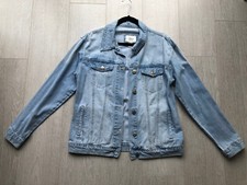 Forever 21 Oversized Demim Jacket, Vintage Look, Light Blue, Ladies, Small