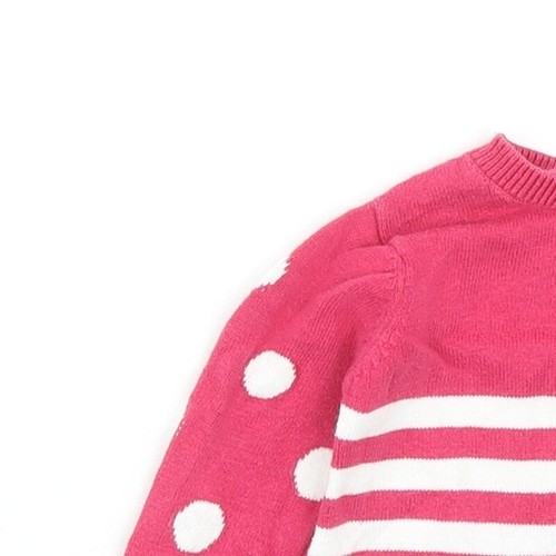 Blue Zoo Girls Pink Cotton Blend Shift Size 3-6 Months - Picture 3 of 12