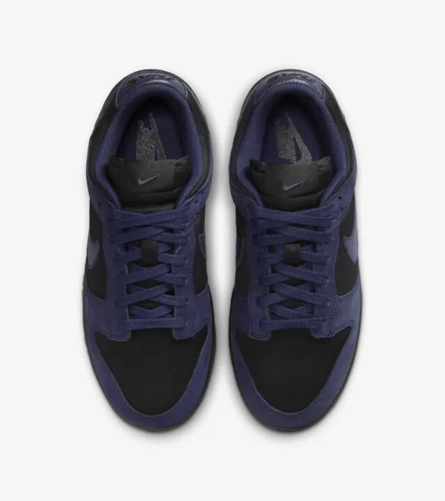 New Nike Women's Dunk Low LX NBHD Shoes - Purple Ink/ Black