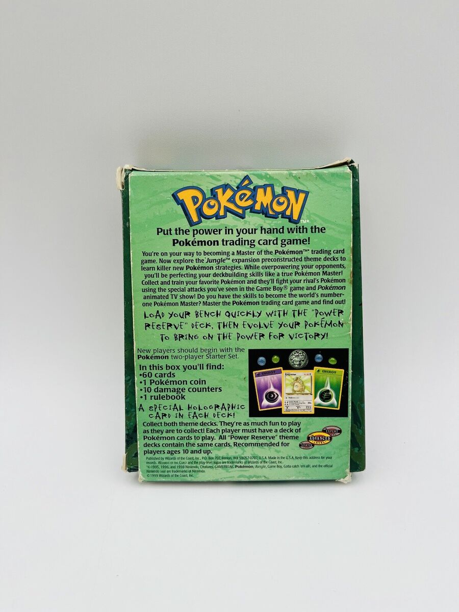 Pokemon Jungle Power Reserve Theme Deck Empty Box Wizards of Pokemon Jungle Power Reserve Theme Deck Empty Box Wizards of