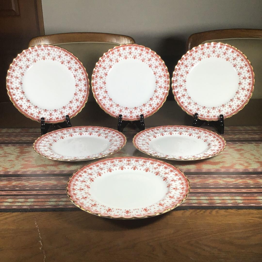 Spode Fleur Fleur De Lis Dinner Plates Spode Fleur De Lys Blue