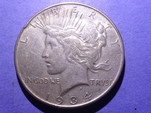 1934-D Peace Dollar  XF