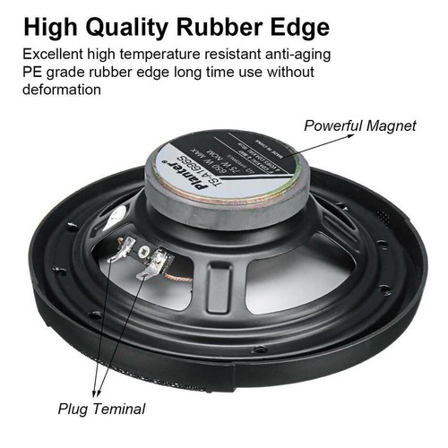 Car Coaxial Speakers 3 Way 400W Stereo Super Bass Audio Cable Subwoofer 6" inch - Picture 9 of 10