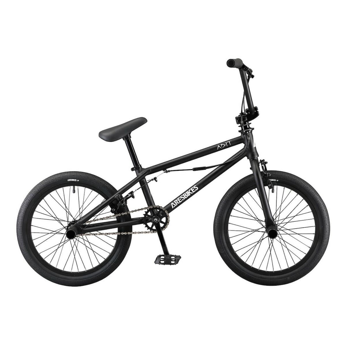 MATT BLACK 18 INCH WHEEL ARES BIKES ''ADIT'' BMX FLATLAND ALUMINIUM BICYCLE