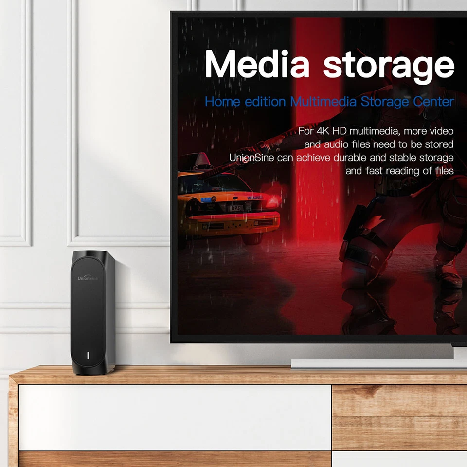 3.5" USB 3.2 Desktop-Speicher Externe Festplatte 10TB PC Mac Laptop TV Laufwerk - Bild 4 von 4