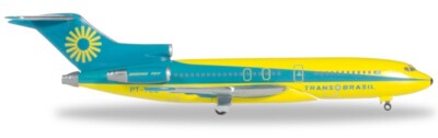 New! Herpa 531078 Boeing 727-100 TransBrasil ''Energia Colorida'' PT-TCB 1:500