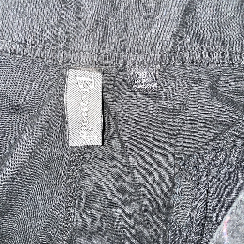 Pantalones Cortos Burnside Cargo Para Hombre 38 Negros Senderismo Entrepierna Ligera 11 pulgadas Frente Plano Foto 2 de 4