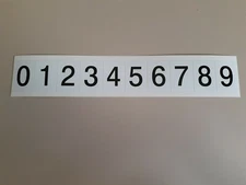 13 OSHA BRADY DECALS STICKERS FACTORY WAREHOUSE DOOR NUMBERS SHIPPING RECEIVING 