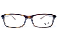 NEW Ray Ban RB7017 2012 Mens Havana Rectangle Modern Eyeglasses Frames 54/17 145