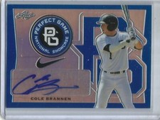 Cole Brannen 2016 Leaf Perfect Game Blue Refractor Autograph #2/25