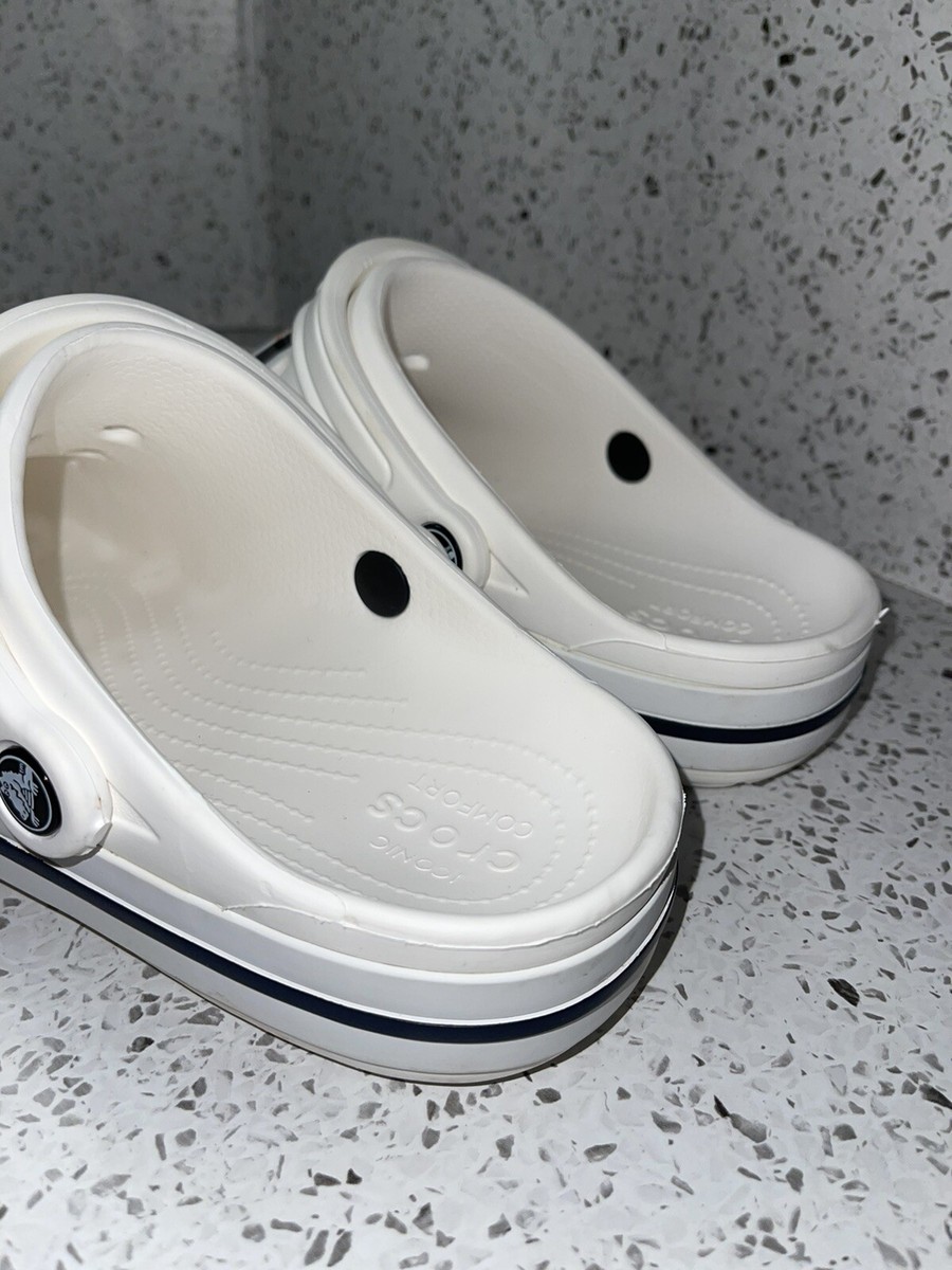 Crocs Classic White Bayaband Clogs Ultra Light Waterproof