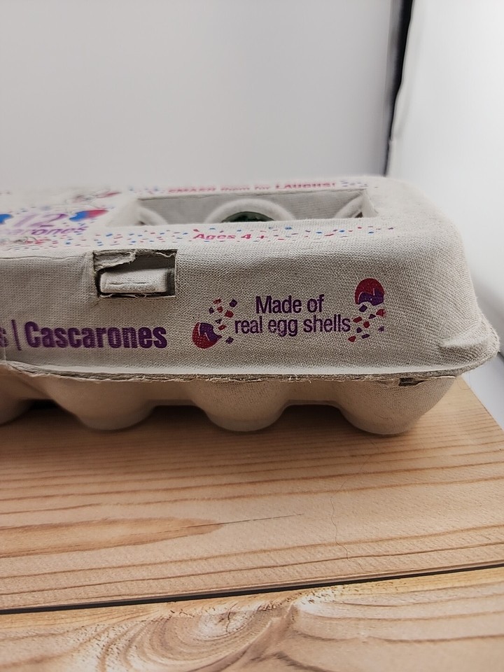 Silly Rabbit Easter Confetti Eggs (Cascarones) Real Egg Shells 12 pcs